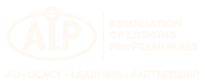The logo for the Association of Lodging Professionals (ALP), featuring the acronym and their core values.