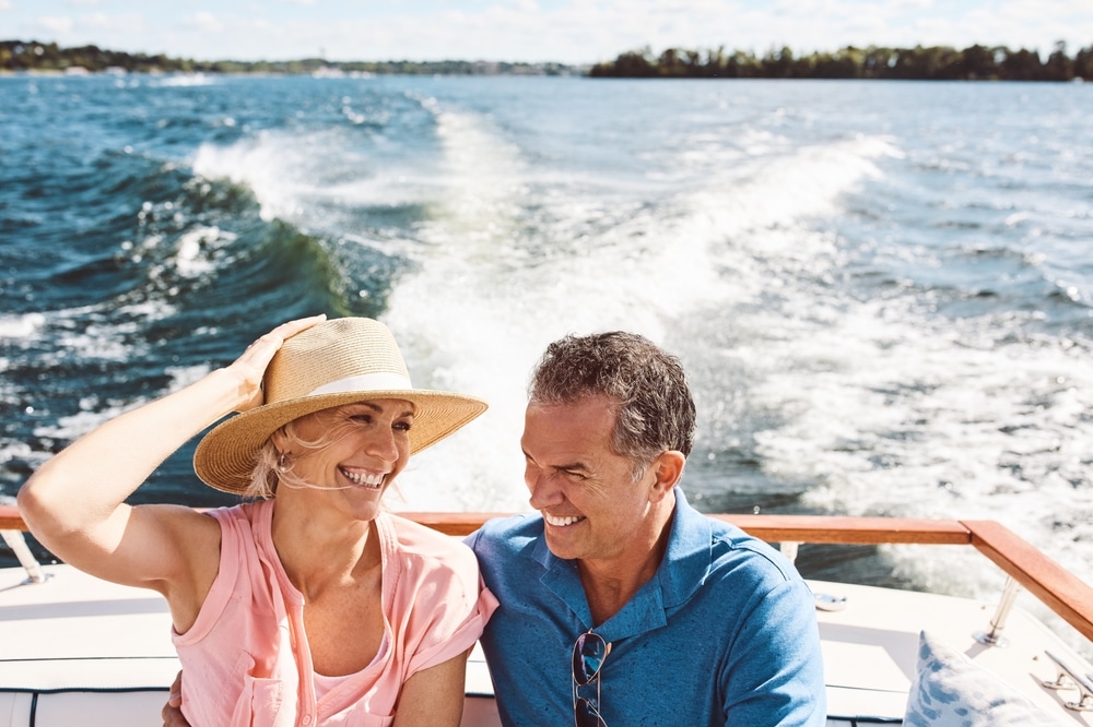 Okoboji Boat Rentals, happy guests from our Okoboji hotel enjoying a sunny day on West Lake Okoboji